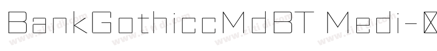 BankGothiccMdBT Medi字体转换
